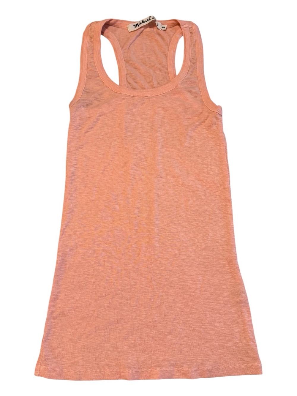 Michael Stars Peach Scoop Neck Racerback Tank
